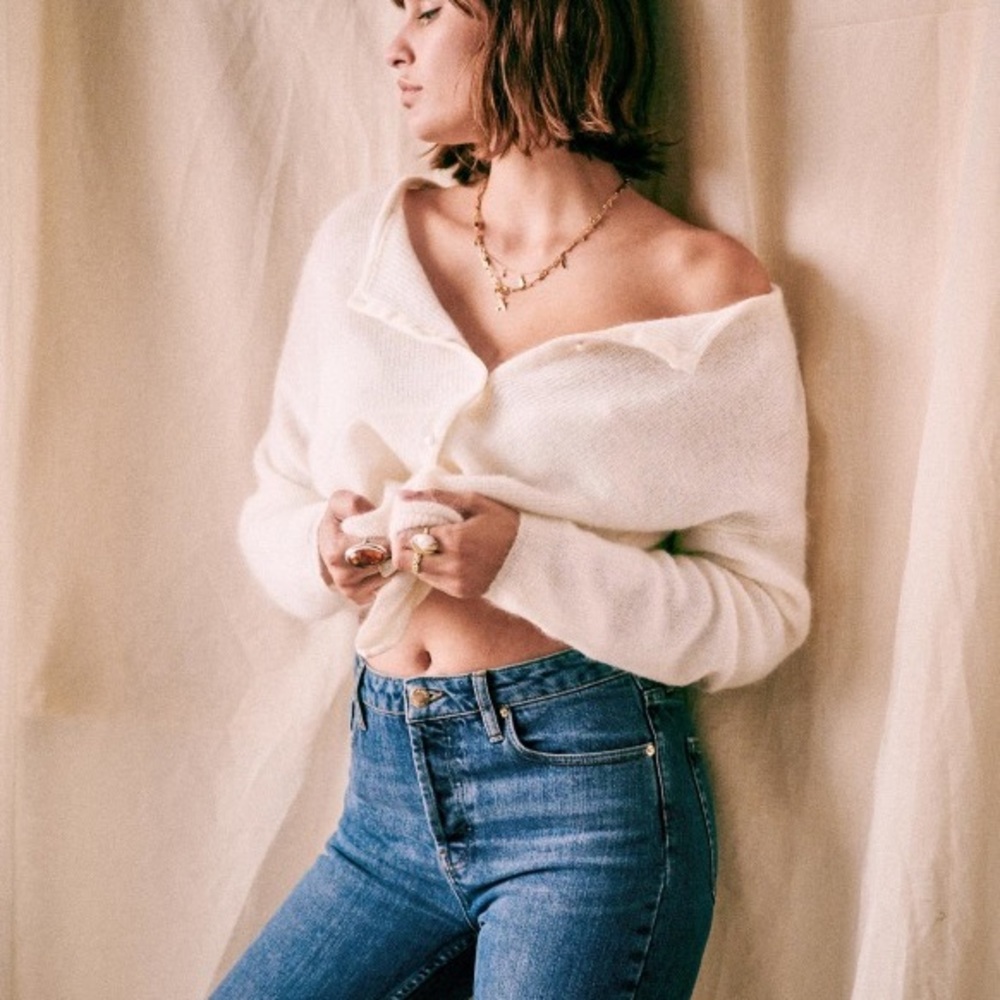 Sezane Jumper Ecru NWOT